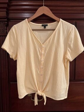 Talbots tie front top